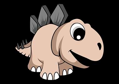 Stegosaurus Cute Dinosaur