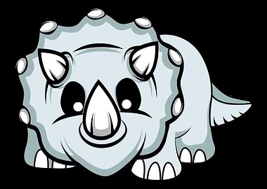 Triceratops Cute Extinct A