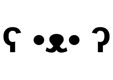 Kaomoji Emoticon Bear