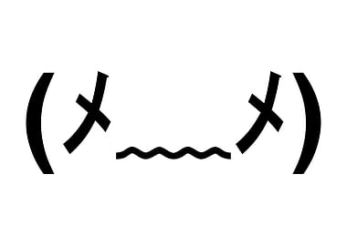 Kaomoji Emoticon Pain