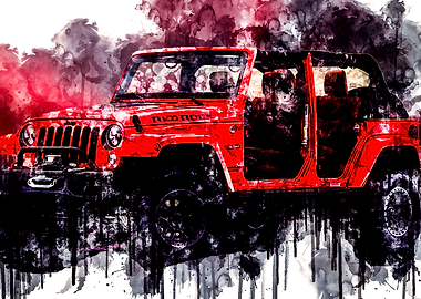 2017 Jeep Wrangler Red Roc