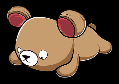 Bear Laying Zoo Keeper Gif