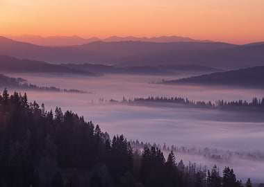 Autumn mountain landscape