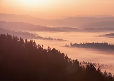 Autumn mountain landscape