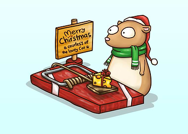 Funny Christmas Mouse Trap