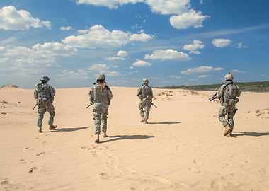 Combat desert patrol
