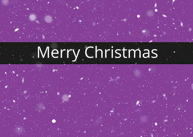 Purple Merry Christmas
