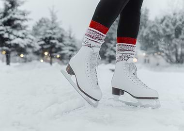 Ice figure skating skates