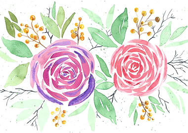 Pink Purple Love Roses