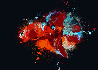 Multicolor Bettafish
