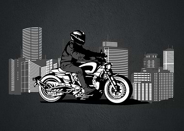 BIKER DESIGN VECTOR ART