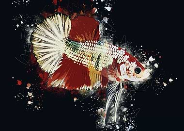 Nemo Copper Betta Fish