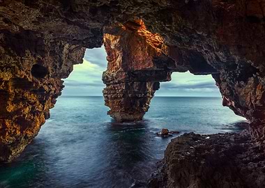 Sea cave landscapes oceans