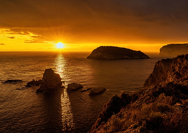 Sunsets landscapes coast