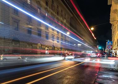 Rome Italy city night
