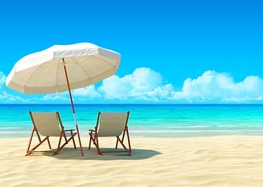 Chilling on the beach