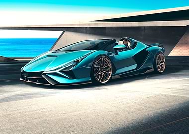 Lamborghini Sian Outside