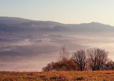 Autumn mountain landscape