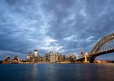 Sydney Harbour at Dusk