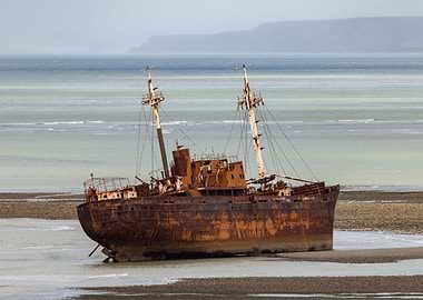 Shipwreck in the bay
