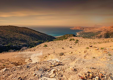 Views on a Greek island