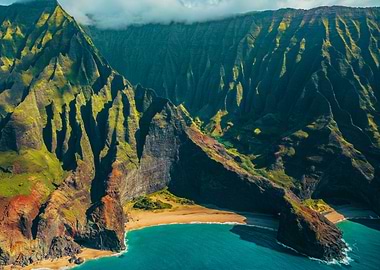 Hawaii helicopter beach