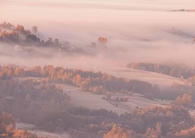Autumn mountain landscape