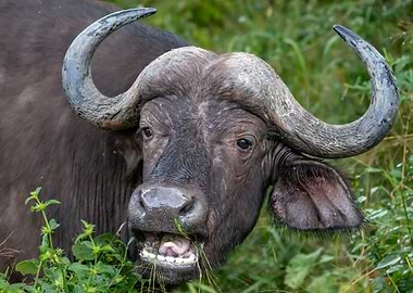 African Buffalo Portrait