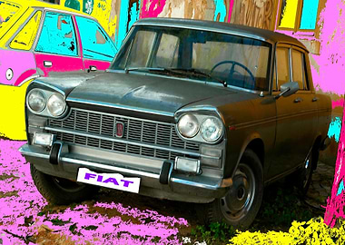 Colored Fiat Art