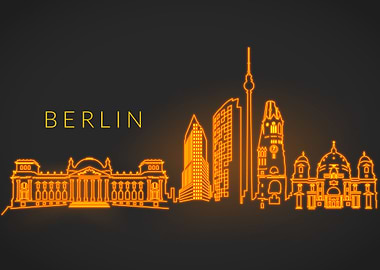 Berlin City Skyline