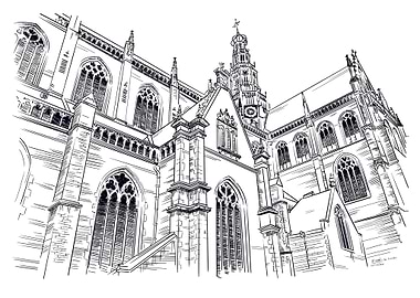 sint bavo kerk in haarlem