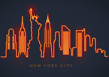 New York City Neon lights
