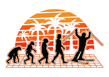 Skier Evolution Sunset Ski