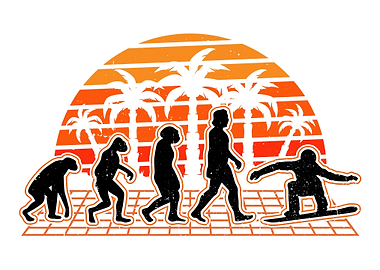Snowboard Evolution Sunset