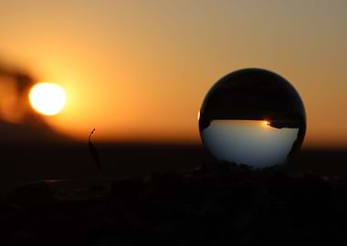Lensball landscape photo