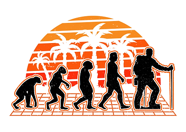 Hiker Evolution Sunset Mou