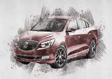 Buick Red Sedan LaCrosse