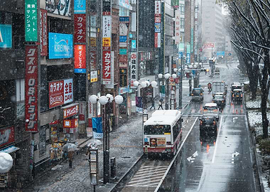 Snowy Tokyo