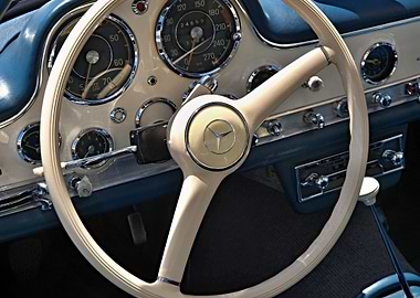 Classic Mercedes dashboard