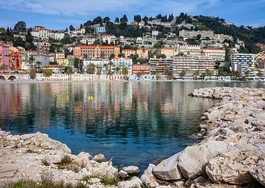 Menton Town In France
