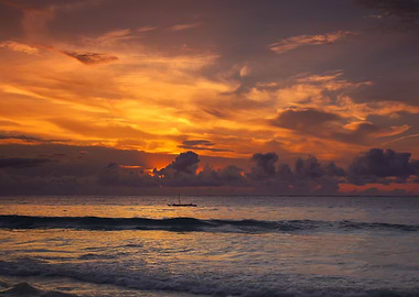 Sunrise, beach, Africa