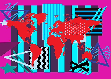 World map Info graphic co