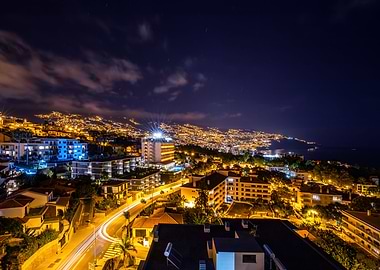 Madeira night panorama