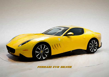 Ferrari Evo watercolor