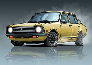 Toyota Corolla KE20 Yellow