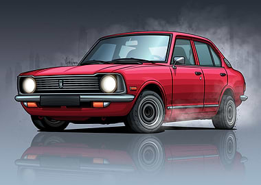 Toyota Corolla KE20 Red