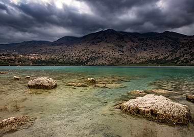 Landscape, lake, Greece