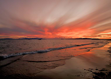 Sunset in Follonica Italy