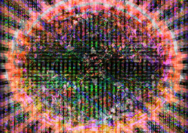 Colorful lines illusions