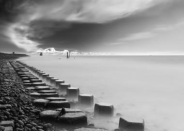 Neatly arranged stone pile